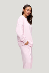 Core Fleece Crewneck Sweatshirt | Ballet — model side