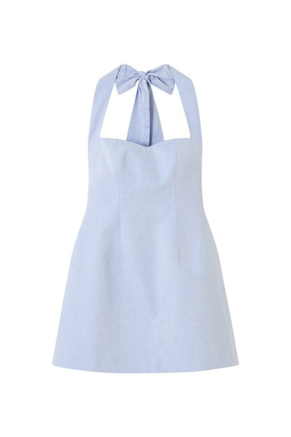 Cotton Tie Neck Mini Dress — packshot