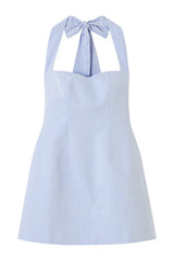Cotton Tie Neck Mini Dress — packshot