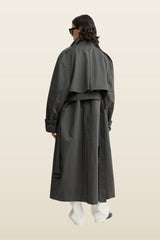 Crisp summer trench — model back