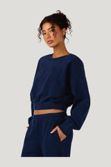 Cropped Crew Neck — model side
