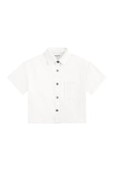 Cropped Short Sleeve Denim Shirt — packshot