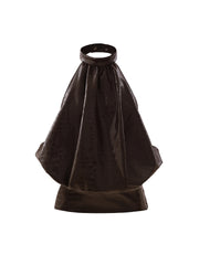 Bubble Top In Brown Croc