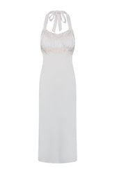 Darcy Satin Midi Dress - Sleepy Angel — packshot
