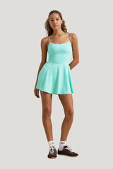 DayFlex Strappy Back Active Dress - Aqua — model front
