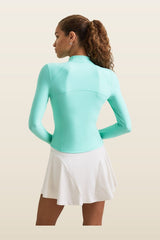 DayFlex Zip Through Sports Jacket - Aqua — model back
