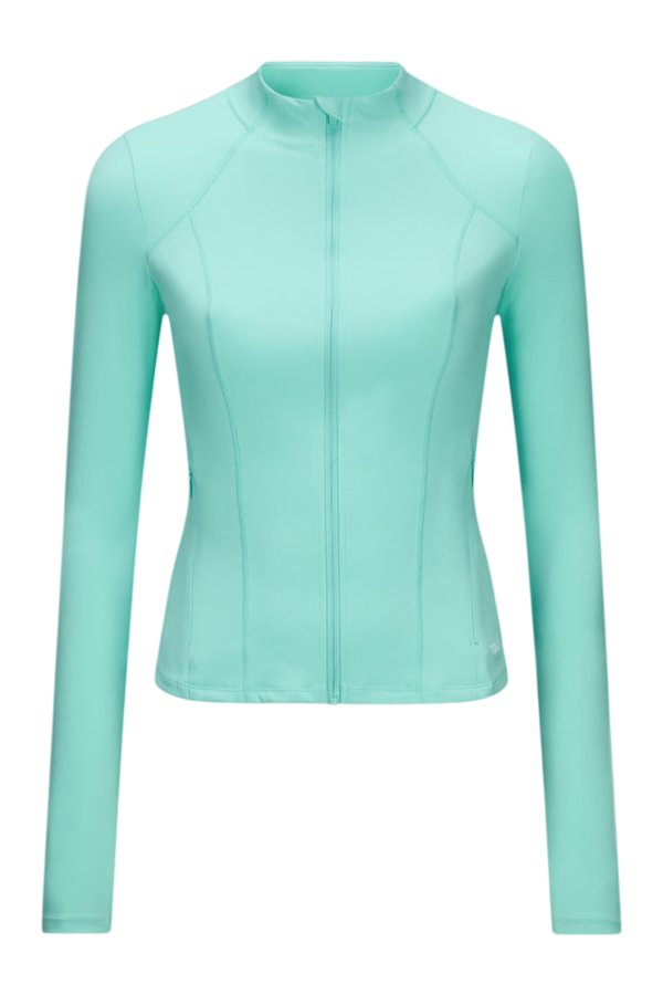 DayFlex Zip Through Sports Jacket - Aqua — packshot