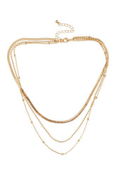 Delia Gold Layered Necklace — packshot