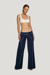 Denim Nerd pants — model front