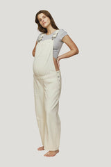 DL1961 x Bumpsuit Bilie Overall Maternity — model front