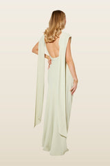 Drape Maxi Dress — model back