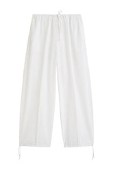 Drawstring cotton trousers — packshot
