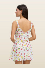 Dreamer Chiffon Mini Dress - Amalfi — model back