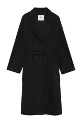 Dylan Coat - Black Cashmere Blend — packshot