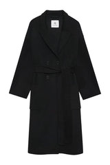 Dylan Coat - Black Cashmere Blend — packshot