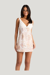 Elara Mini Dress Sequin — model front