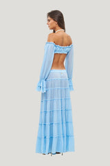 Elma Pacific Blue - Skirt — model side