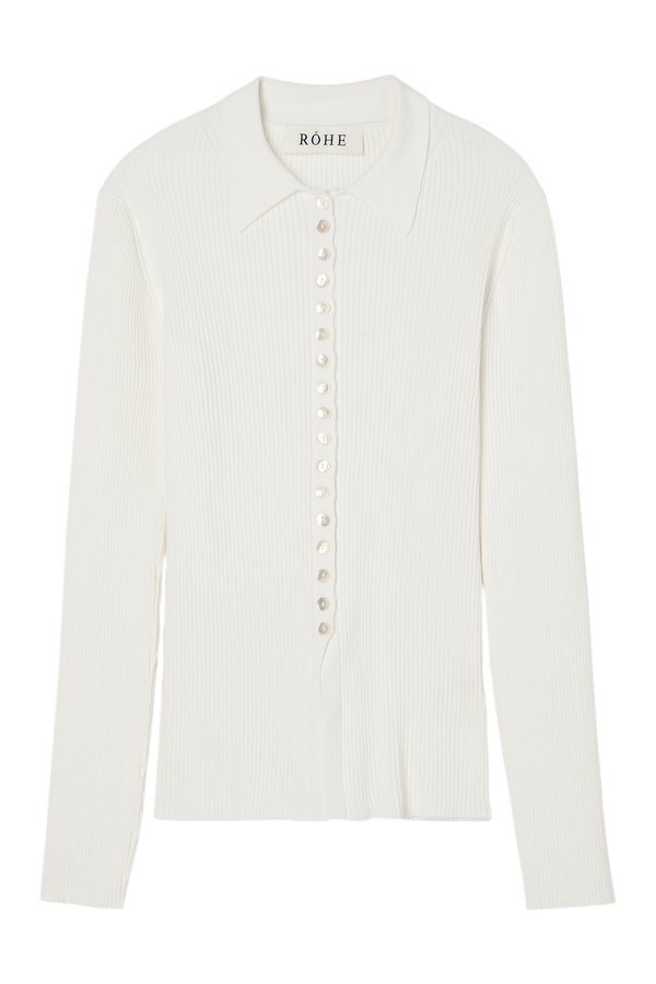 Elongated rib cardigan — packshot