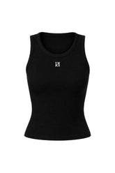 Ribbed Emblem Vest Top — packshot