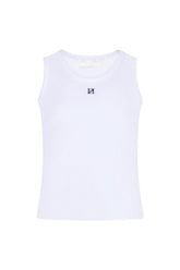 Ribbed Emblem Vest Top — packshot