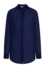Fiji Tunic - Midnight Cotton Voile — packshot
