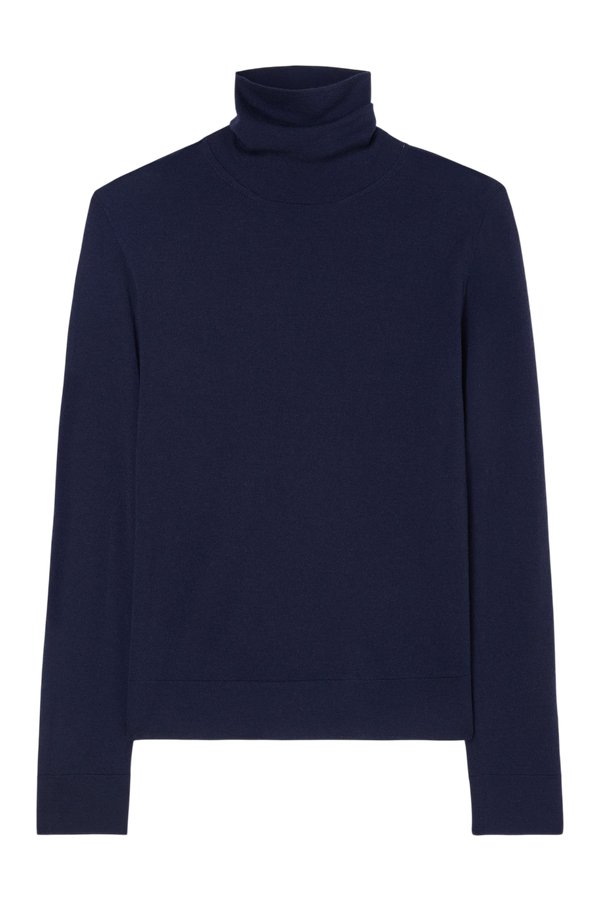 Fine-knit wool cashmere turtleneck — packshot