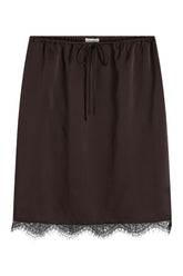 Fine Lace Skirt - Bark — packshot