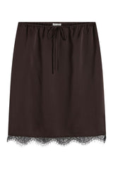 Fine Lace Skirt - Bark — packshot