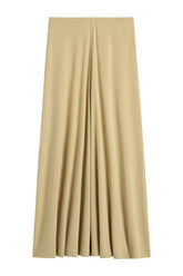 Flared jersey skirt chai — packshot