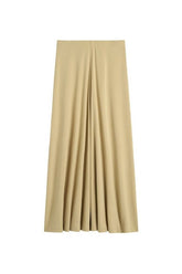 Flared jersey skirt chai — packshot