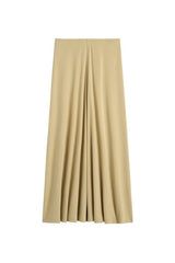 Flared jersey skirt chai — packshot