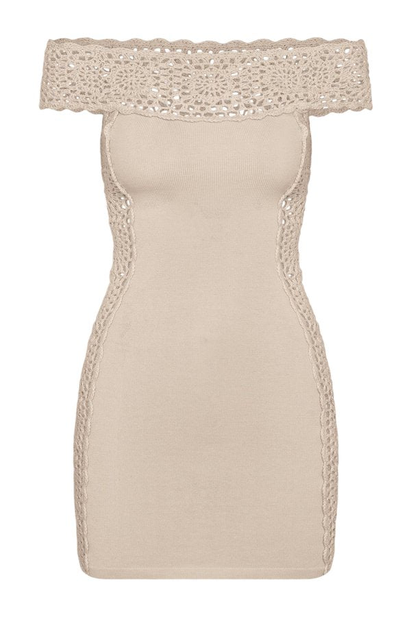 Fleur Crochet Knit Mini Dress - Summer Crochet — packshot