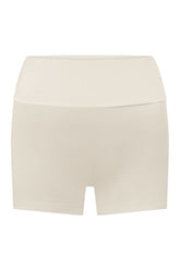 Foldover Yoga Shorts | Milk — packshot