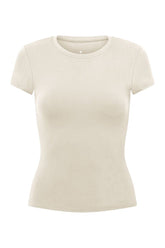 Form Capped Sleeve Tee | Milk — packshot