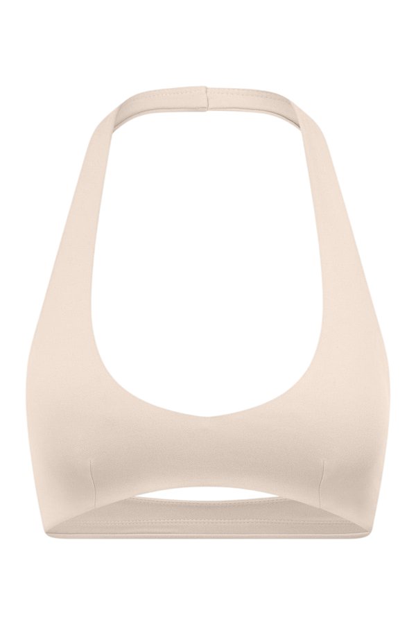 Form Halter Crop | Fawn — packshot