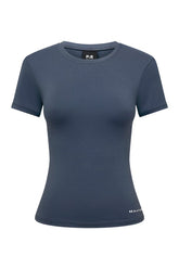 Foundation Short Sleeve Tee In Marine — packshot