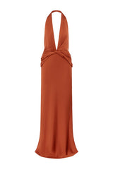 Francesca Dress Rust — packshot