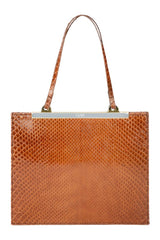 Gaia Mini Bag Tan Python Leather — packshot