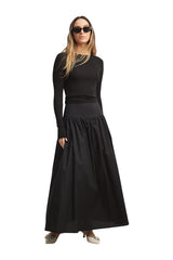 Gathered Maxi Cotton Skirt — packshot