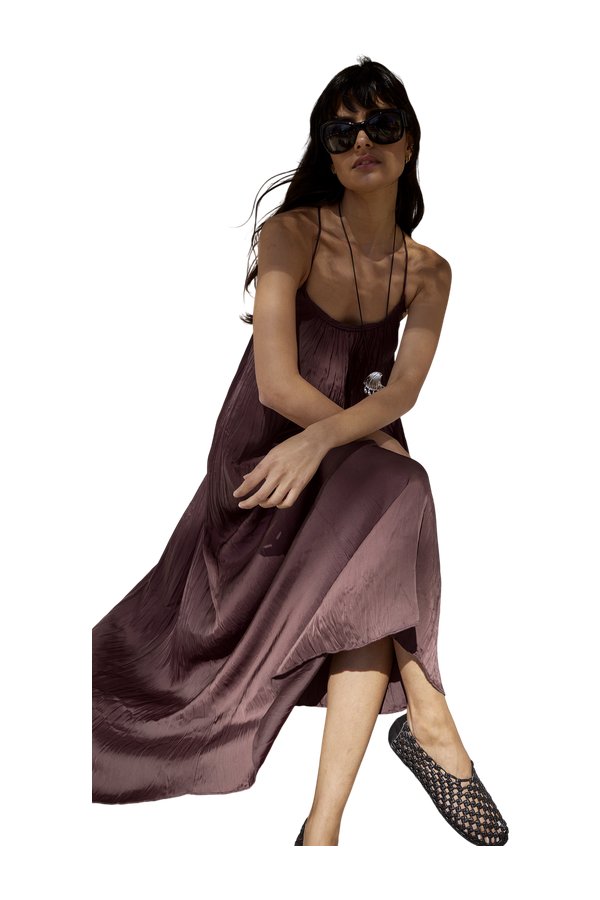 Gathered Volume Strap Dress — packshot