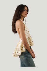 Halter Back Top — model side