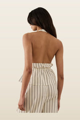 Halter Back Top — model back