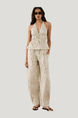 Halter Back Top — model front