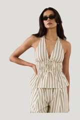 Halter Back Top — model side