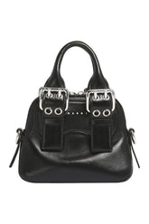 Black leather mini Belte Bag — packshot