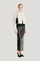 HEIKE Cashmere cardigan — model side