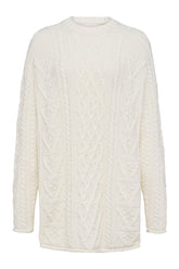 Heritage Cable Sweater | Pearl — packshot