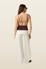 High Neck Bodysuit — model back