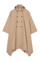Hooded cape trenchcoat — packshot