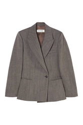 Hourglass shaped blazer | earth slub — packshot